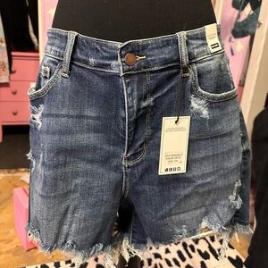 NWT Judy Blue Denim Jean Shorts High Waist 1X